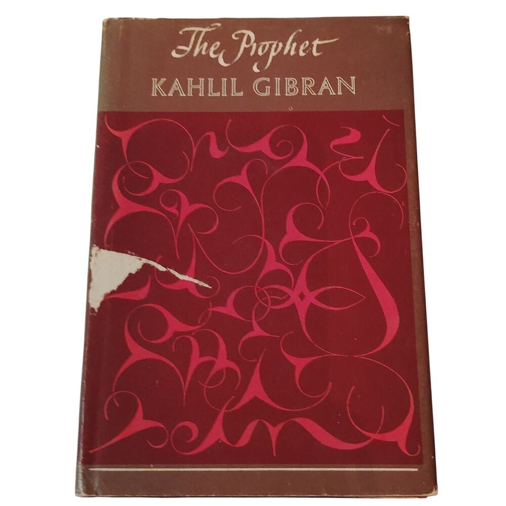The Prophet Kahlil Gibran 1970 Heinemann Hardcover w/ Dust Jacket Estate Library